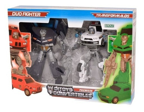 Transformers Convertible Duo Fighter 2 Auto Robot Ditoys