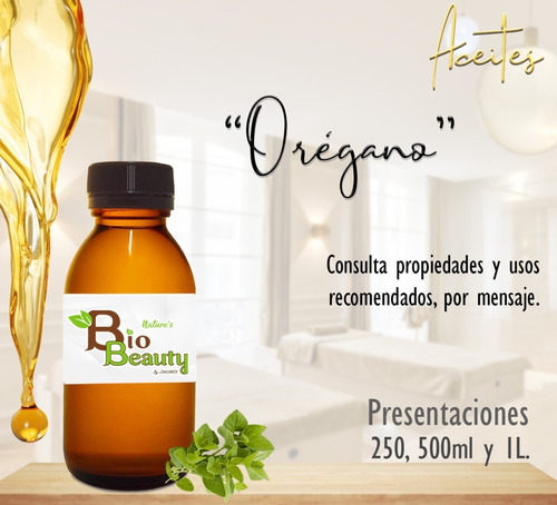 Aceite De Orégano Masaje Terapia Bio Beauty