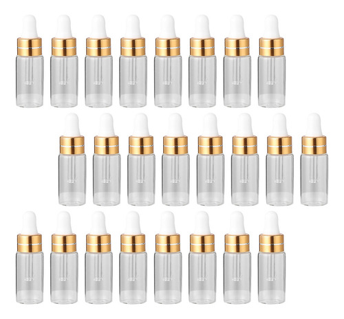 Minibotella De Aceite Esencial Transparente De 3 Ml, 50 Unid