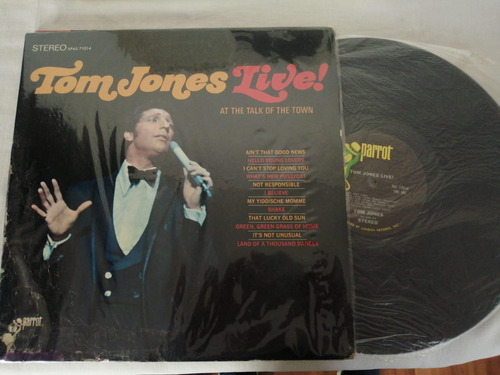 Tom Jones. Live, At The Talk Of The Town. Lp, Vinilo