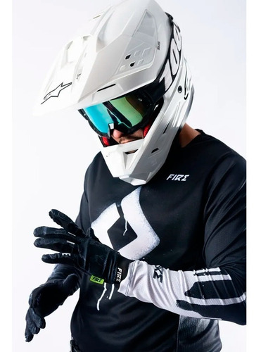 Imagen 5 de 8 de Equipo Conjunto Cross Fire Graffiti Mx Negro Enduro