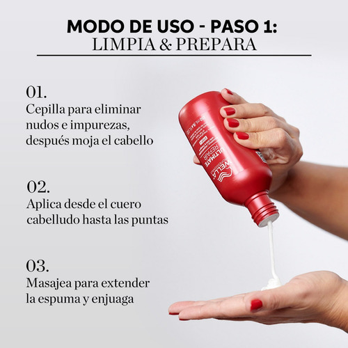 Kit Tratamiento Para Cabello Dañado Wella Ultimate 620 Ml