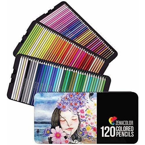 Juego De 120 Lapices De Colores Para Artistas Zenacolor