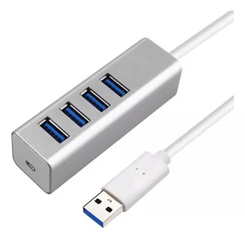 Hub Usb 3.0 Alta Velocidad 5gbps - 4 Puertos Carga Y Datos