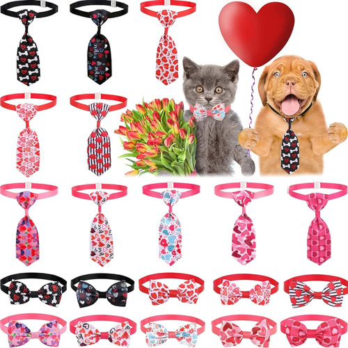 El Juego De Corbatas Para Perros Del Día De San Valentín De 
