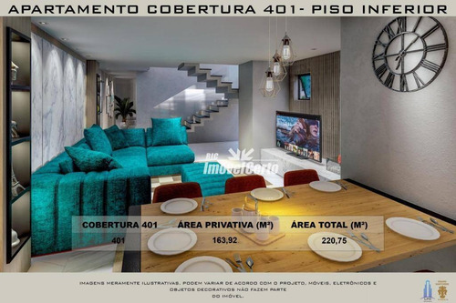 Imagem 1 de 7 de Cobertura Com 3 Dormitórios Sendo 2 Suíte À Venda, 163 M² Por R$ 699.900 - Centro - Pinhais/pr - Co0033