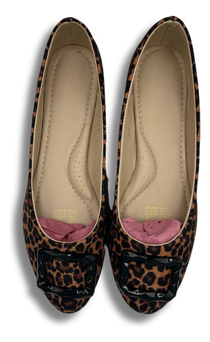Balerina Dama Print De Leopardo Zenda