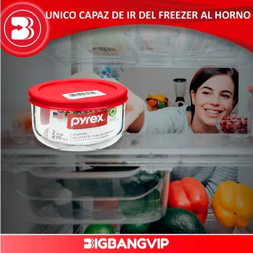 Hermetico Vidrio Pyrex 470ml Simply Store Tapa Horno Freezer