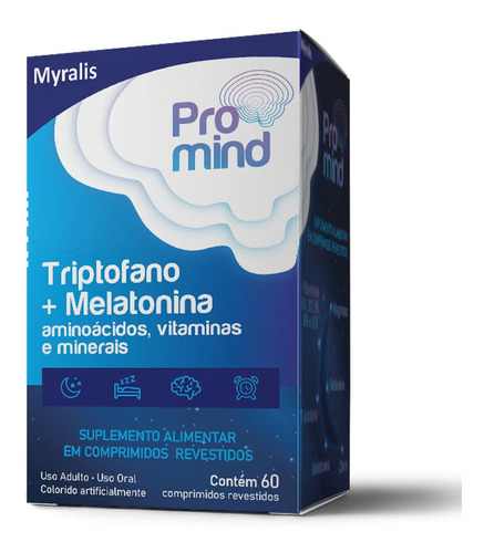 Promind (triptofano + Melatonina) C/ 60 Comprimidos
