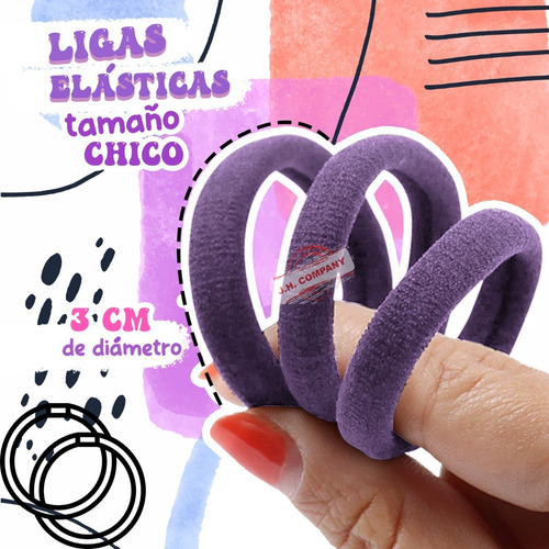 Imagen 2 de 8 de Set 200 Pcs Liga Mini Cabello Donita Accesorio Elastica T204