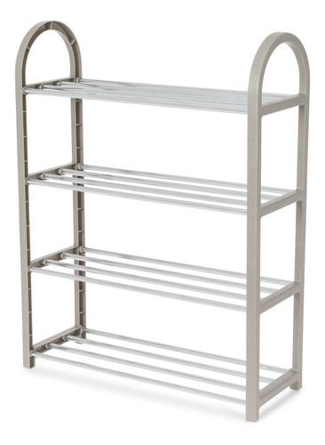 Imagen 2 de 5 de Organizador Zapatos Rack 8 Pares Estantes Multiuso