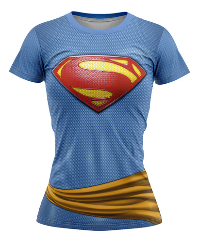 Playera Sublimada Supergirl Corte Dama