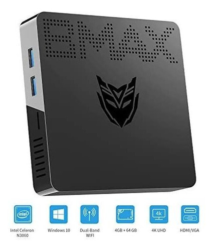 Mini Pc Intel Celeron N3060 4gb Ddr3 / 64gb Hdmi Vga 4k Hd