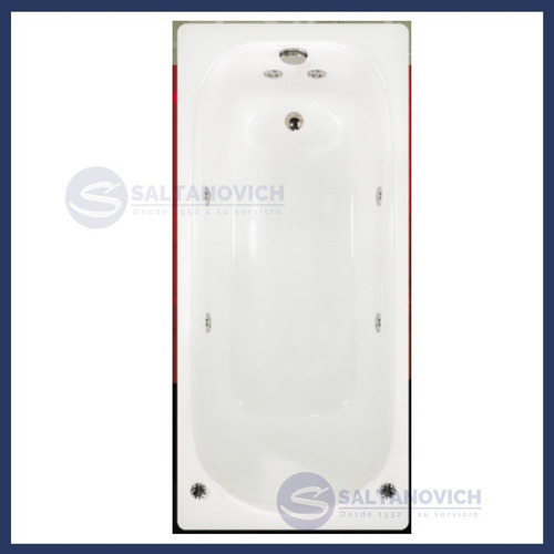 Imagen 4 de 4 de Hidromasaje Shawer Irma 70 Plus 160 X 70x 54 8 Jets Gel Coat