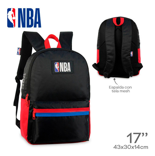 Mochila Nba Negra Ss