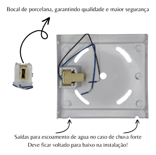 Luminária Arandela Parede 2 Fecho + Lâmpada Led G9 5w 110 V