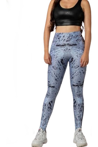 Leggins Tela Fria Anticelulitis Talle Medio Alt Gris 