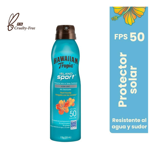 Protector Solar En Spray Hawaiian Tropic Island Sport Fps 50