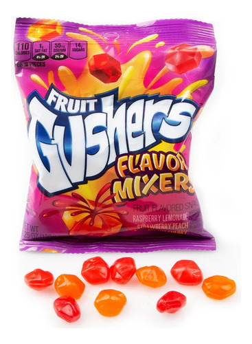 Gomitas Rellenas Gusher Sabores Surtidos 120g