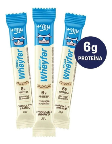 Choco Wheyfer Display (12 Unid. 25g) Chocolate Branco