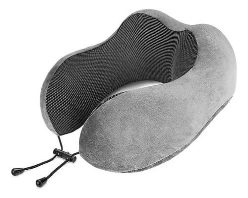 Almohada De Viaje Pierre Cardin Con Memoria Suave Avión Color Gris Pc6003