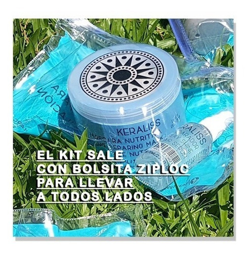 Imagen 2 de 4 de Keraliss Mascara Nutritiva + Serum Reparador + Ziploc