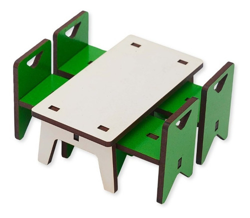 Kit De 5 Muebles Para Casita Muñecas Infantil Niños