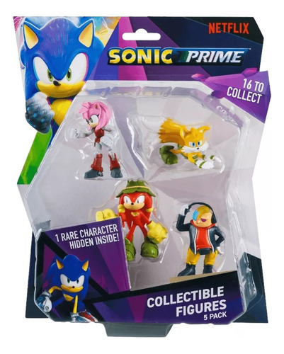 Sonic Pack X5 Figuras Coleccionables 6 Cm Premium