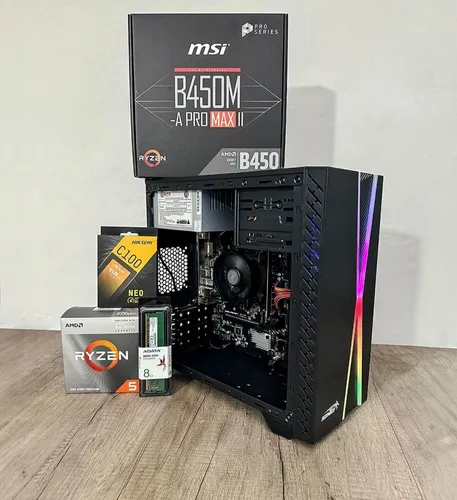 Pc Armada Completa, Amd Ryzen 5 4600 G, 16 Gb, Ssd 480 Gb (Usado)