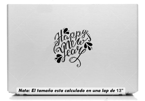 Vinil Sticker Laptop 13 PuLG. Año Nuevo 2022 Modld 002