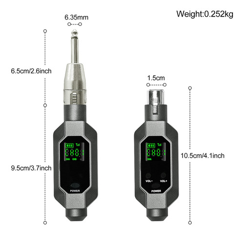 Transmisor Y Receptor Xlr De Micrófono Inalámbrico
