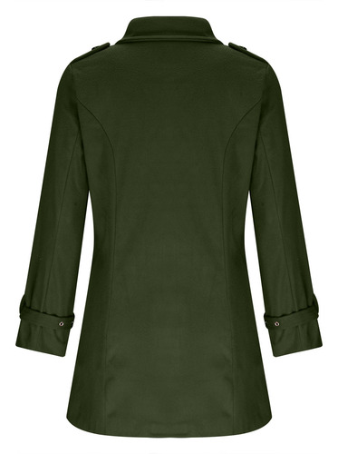 Blusas Femininas De Manga Comprida Com Decote Em V, Sobretud