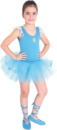 Disfraz Bailarina Azul Para Niñas Original  Sulamericana
