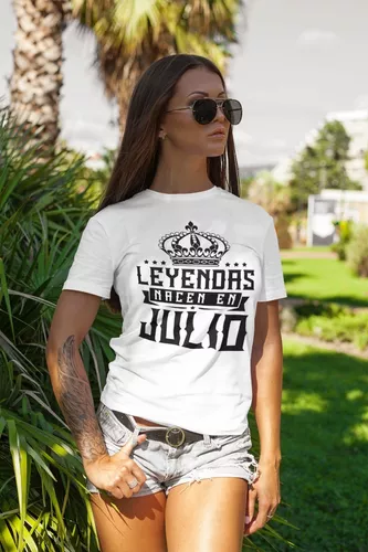 Camisa de mujer de Cumpleanos en Julio playera de cumpleaños para mujer