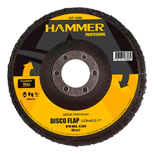 Disco Flap Hammer 7 -180mm X 40
