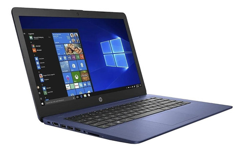 Imagen 2 de 3 de Laptop HP Stream 14-CB171WM azul 14", Intel Celeron N4000 4GB de RAM 64GB SSD, Intel HD Graphics 600 1366x768px Windows 10 Home