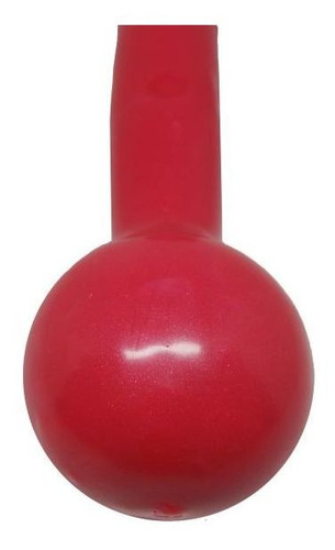 Halteres Par Emborrachado Bola Rosa 1kg 2kgs