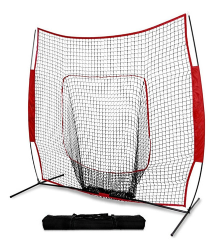 Red De Rebote Portátil Para Práctica De Béisbol De 7'×7ft'