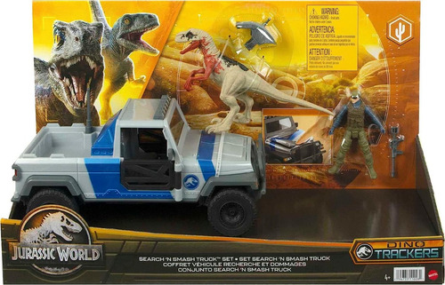 Jurassic World Set Atrociraptor Smash Truck Dino Trackers