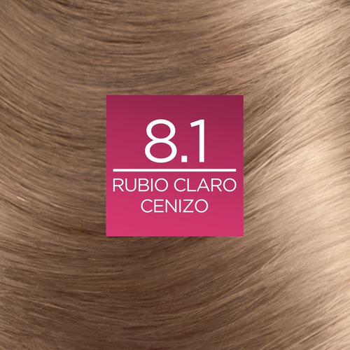 Tinte Para Cabello Excellence L'oréal Paris Tono 8.1 8.1 Rubio Claro Cenizo