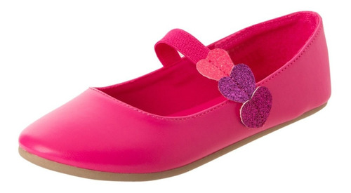 Zapatos Planos Pink Heart Para Niña Pequeña