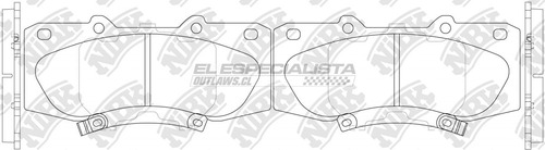 Pastillas De Freno Toyota Fortuner 2.7 2006 Nibk Delantera