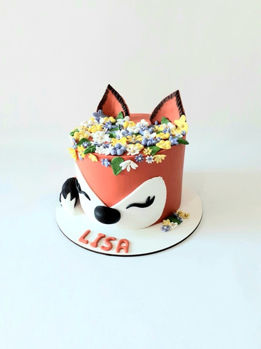 Torta Artesanal Cumpleaños Zorrita Zorro Zorrito Woodland