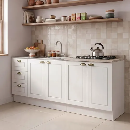 Cozinha Compacta 4 Portas 3 Gavetas Emily Wt Branco Hp/calcare