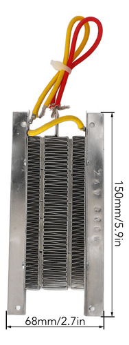 Calentador De Aire De Cerámica Ptc, 24 V, 800 W, Temperatura