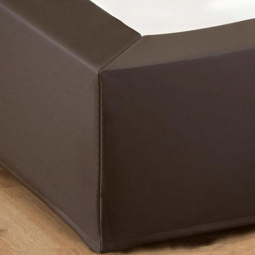 Cubresommier Ecocuero Ecologico 90x190 Calidad 1 1/2 Plaza Chocolate