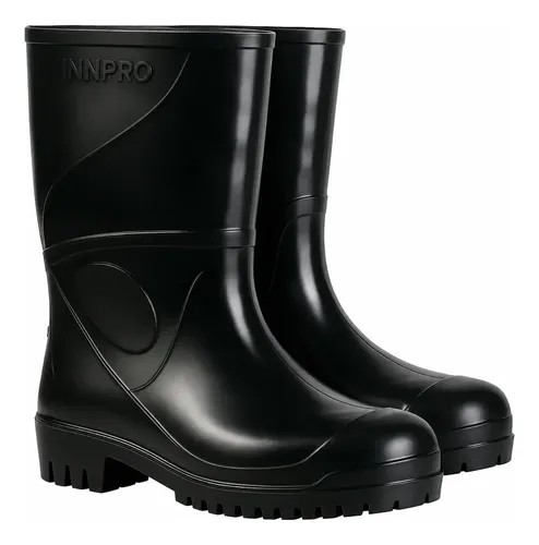 Bota Borracha Pvc Cano Médio Galocha Impermeável Limpeza Epi INNPRO por Kiery 4.