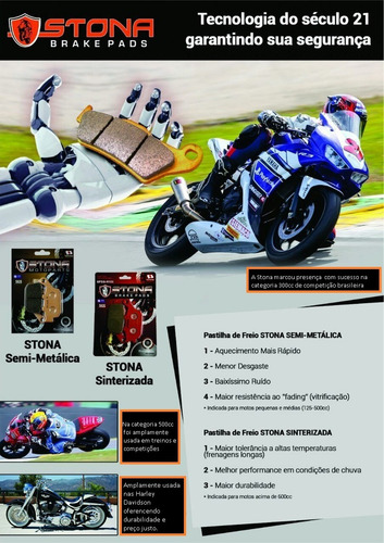 Pastilhas Freio Diant/tras Stona Sinter Gsx 1250 Fa Bandit