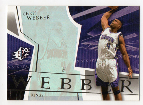 2003-04 Upper Deck Spx Holo Chris Webber Kings