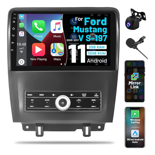 Estéreo De Coche Ford Mustang V S-197 Radio Android 11 09-17